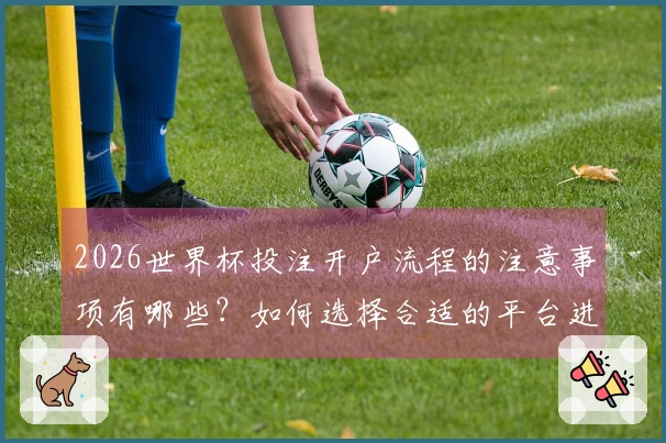 2026世界杯投注开户流程的注意事项有哪些？如何选择合适的平台进行投注？
